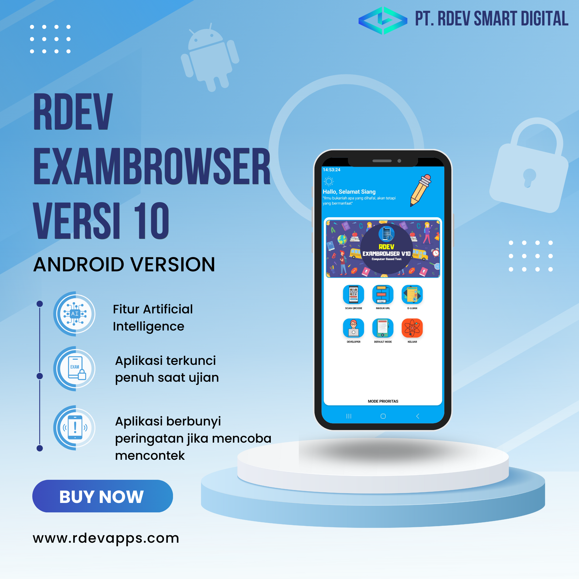 R-Dev Exambrowser V.10 - Android Only